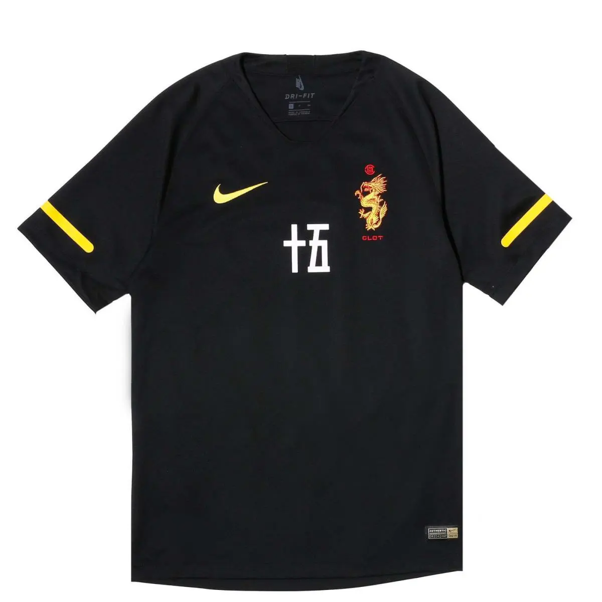 Nike x Clot Soccer Jersey Black 15th Anniversary AV4992-010 Size XL
