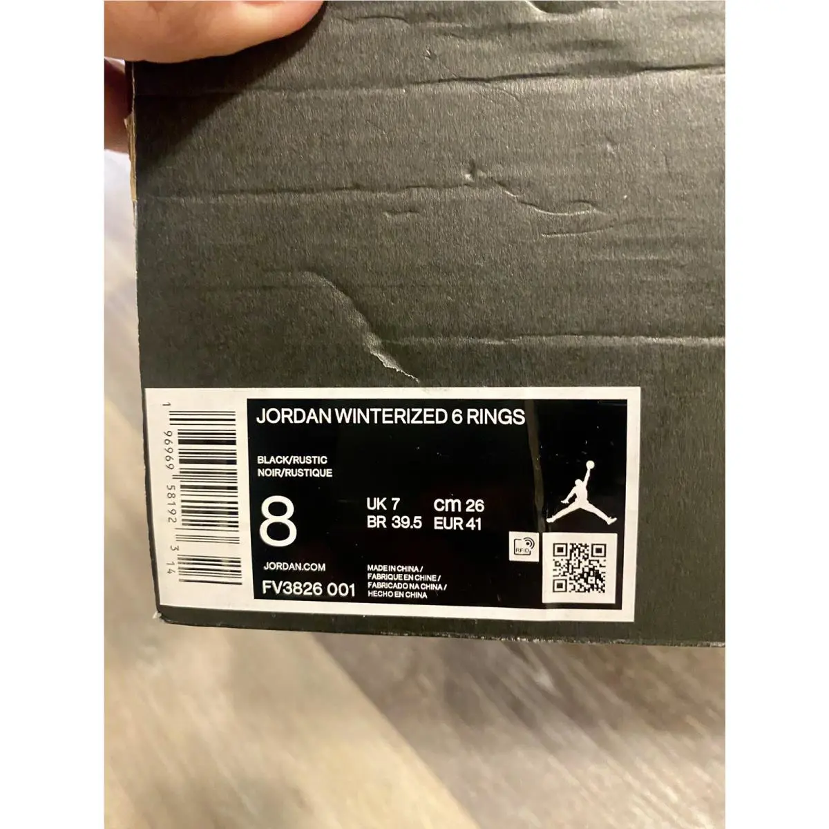 Nike shoes - Air Jordan Winterized 6 Rings - 414845001 - Black/Rustic (UPC: 196969581923) 10