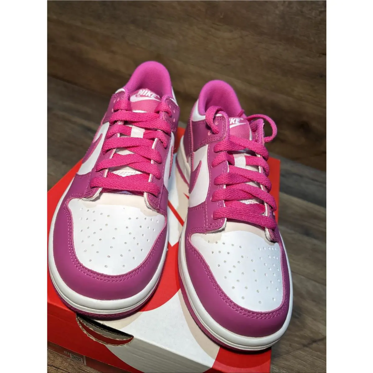 Nike shoes - Nike Dunk Low - Dunk Low - FJ0704-100 - White/Active Fuchsia 1