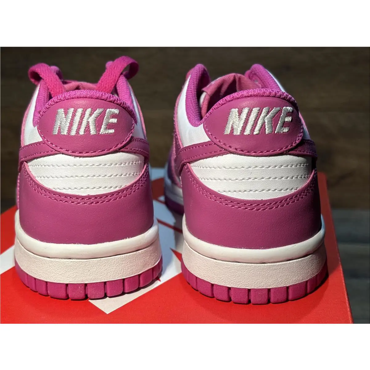 Nike shoes - Nike Dunk Low - Dunk Low - FJ0704-100 - White/Active Fuchsia 4