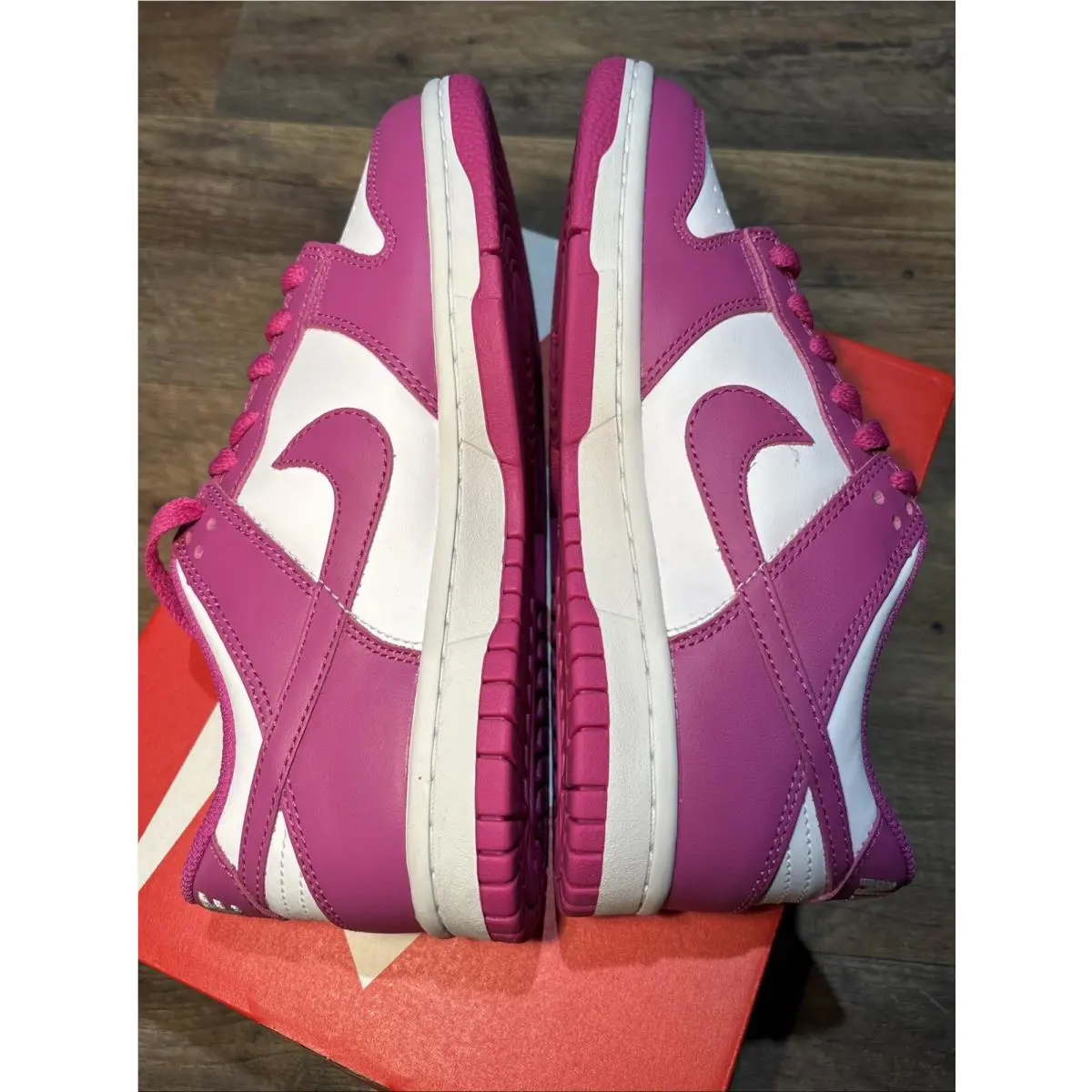 Nike shoes - Nike Dunk Low - Dunk Low - FJ0704-100 - White/Active Fuchsia 5