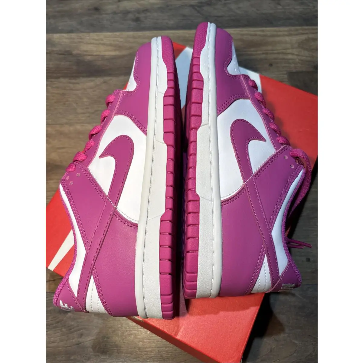 Nike shoes - Nike Dunk Low - Dunk Low - FJ0704-100 - White/Active Fuchsia 6