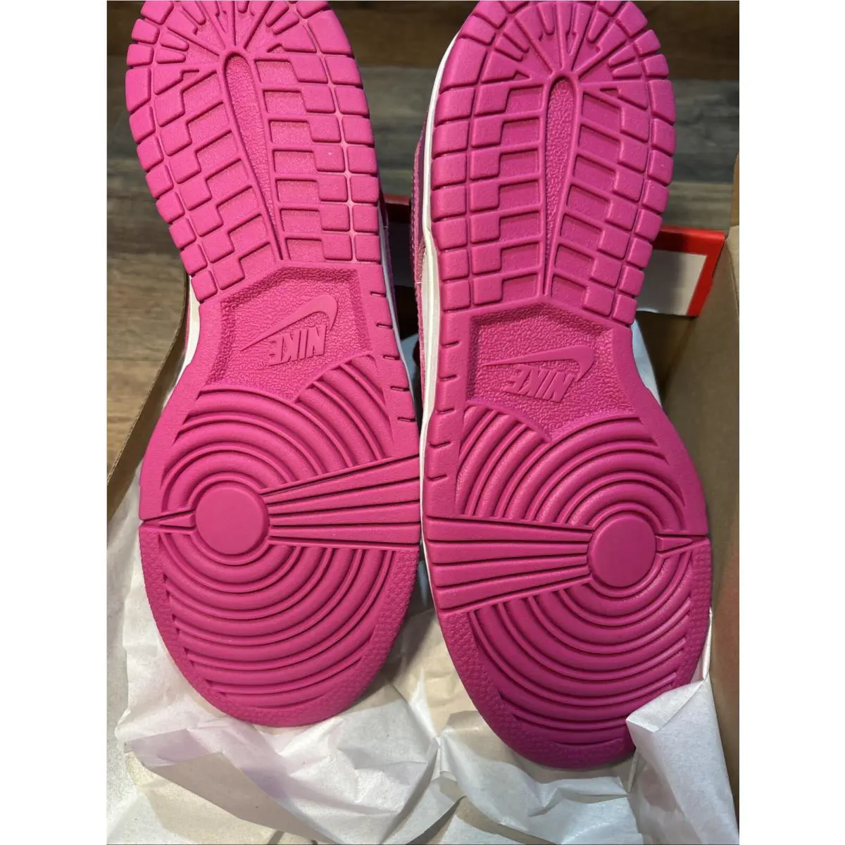 Nike shoes - Nike Dunk Low - Dunk Low - FJ0704-100 - White/Active Fuchsia 7