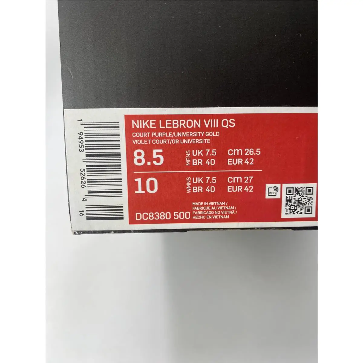 Nike shoes - DC8380500 - DC8380 500 - Court Purple/University Gold (UPC: 194953526264) 6