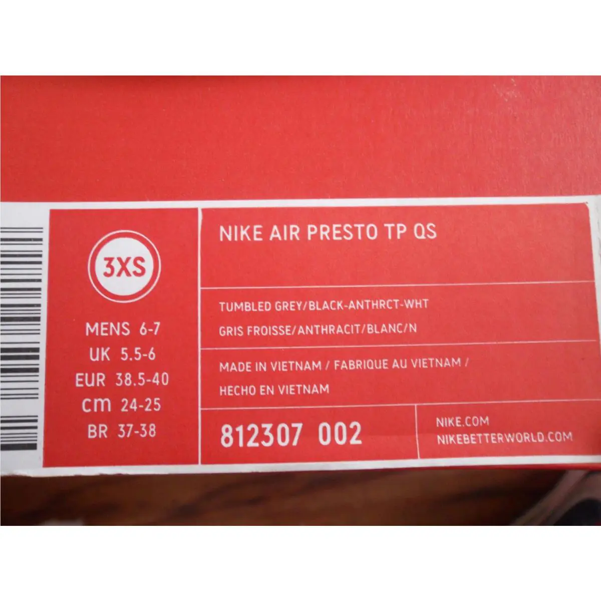 Nike shoes - Nike Air Presto - Air Presto - 812307-002 - Gray (UPC: 091204965097) 3