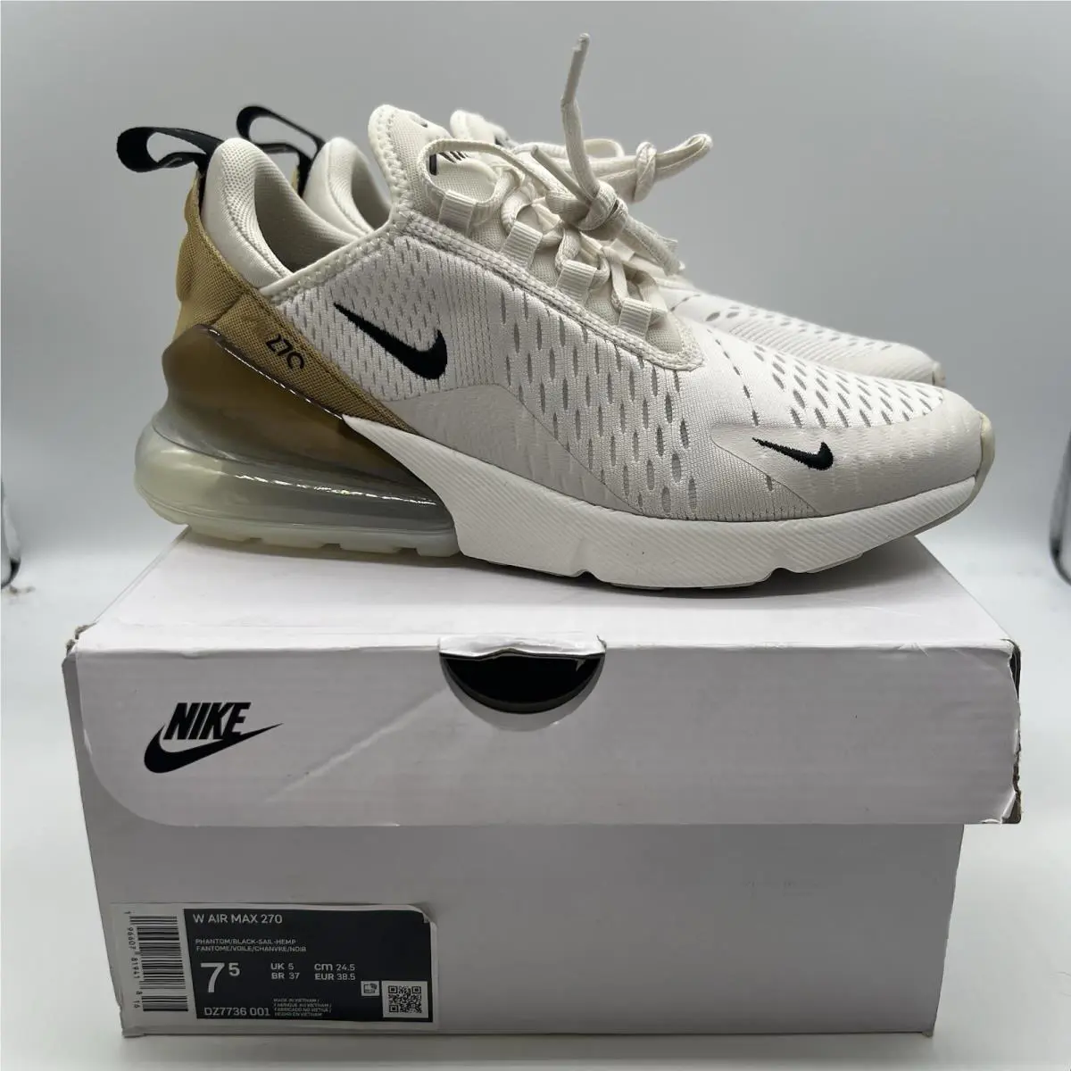Nike shoes - Nike Air Max 270 - Air Max - DZ7736-001 - Phantom/Sail/Hemp/Black (UPC: 196607819388) 0