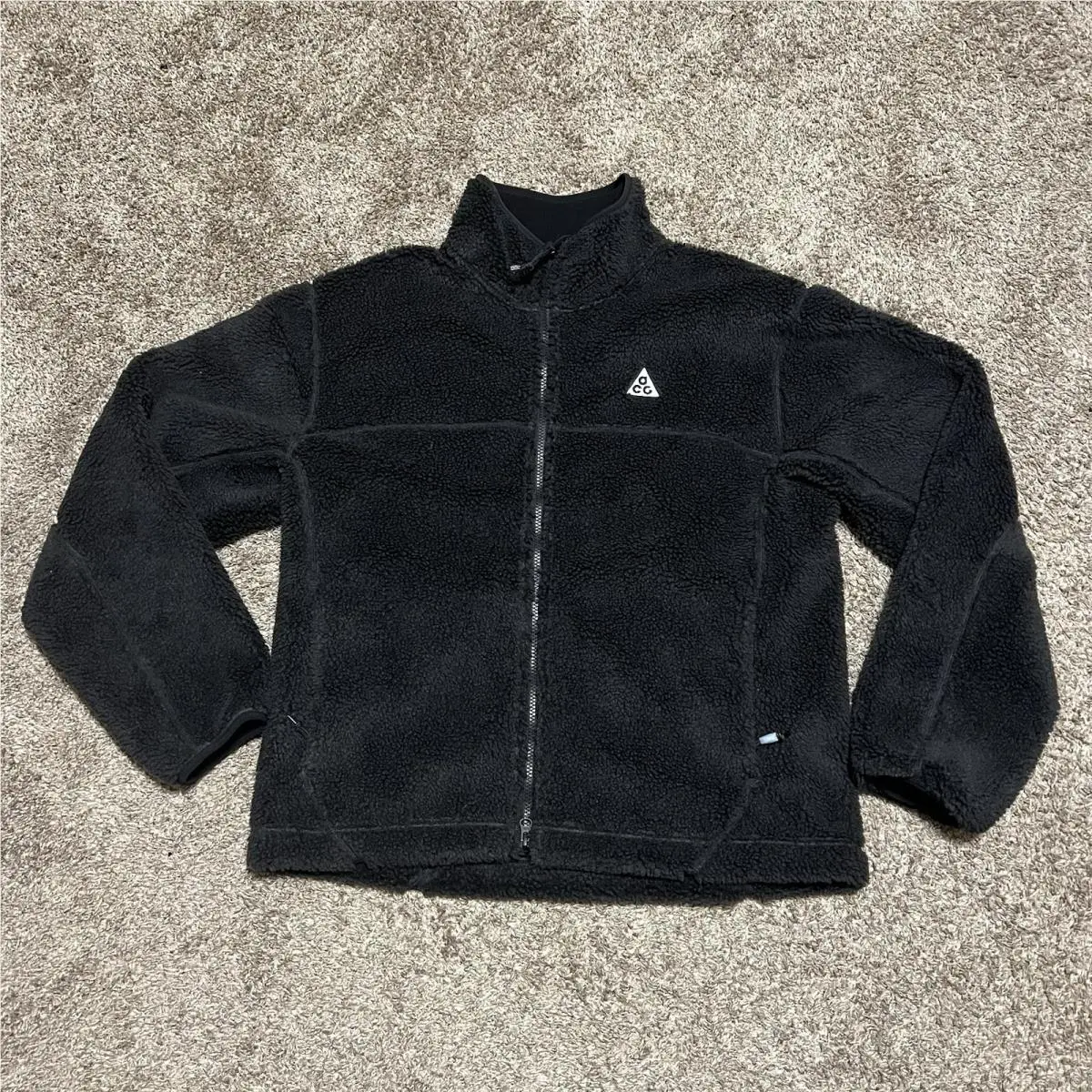 Nike Acg Canwell Glacier Therma-fit Full-zip Sherpa Jacket Men’s Size Small