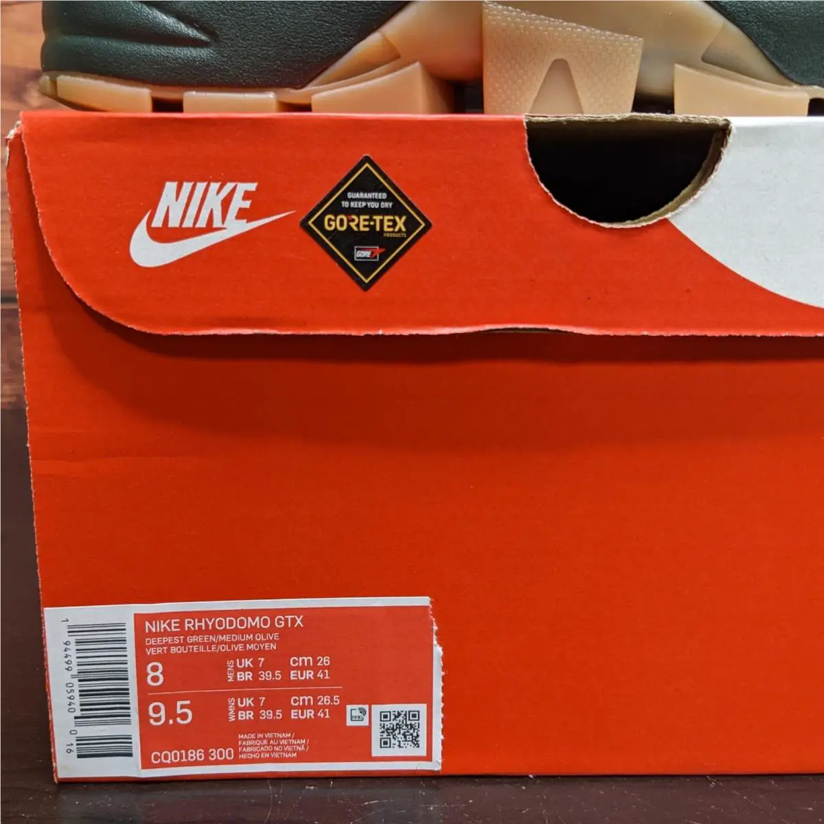 Nike shoes - Nike Rhyodomo GTX - Rhyodomo GTX - CQ0186-300 - Green, Manufacturer: Deepest Green/Medium Olive (UPC: 194499059400) 7