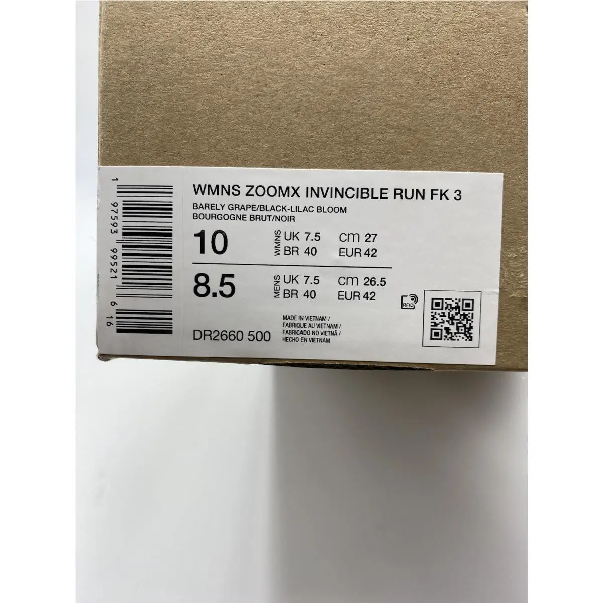 Nike shoes - Nike ZoomX Invincible - ZoomX Invincible - DR2660 500 - Barely Grape/Black-Lilac Bloom (UPC: 197593995216) 6