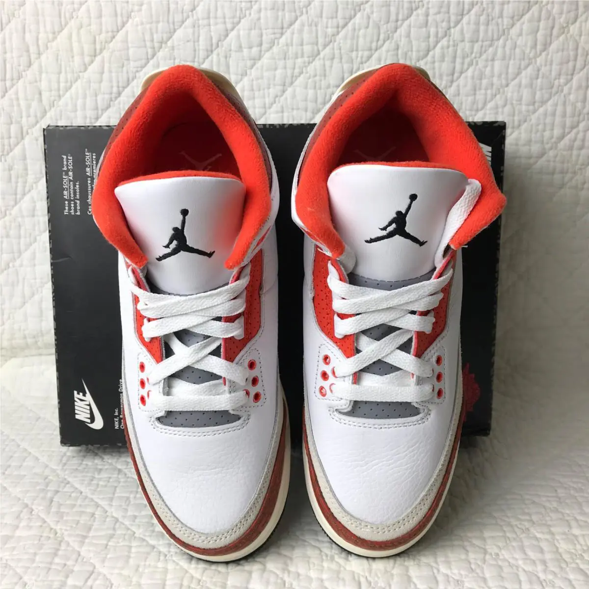 Nike shoes - Jordan Air 3 Retro GS - DV7028-108 - White/Black-Marts Stone 3