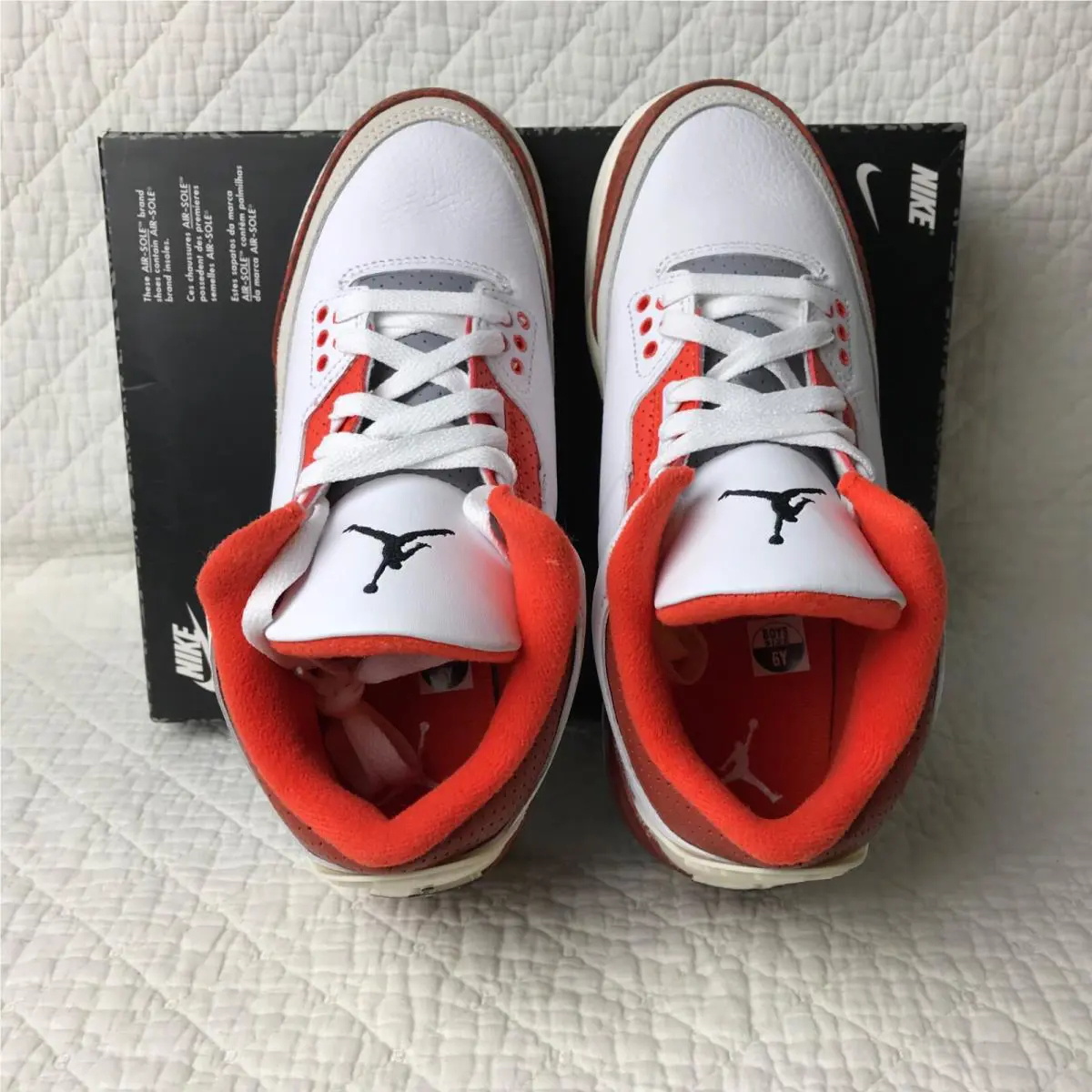 Nike shoes - Jordan Air 3 Retro GS - DV7028-108 - White/Black-Marts Stone 4