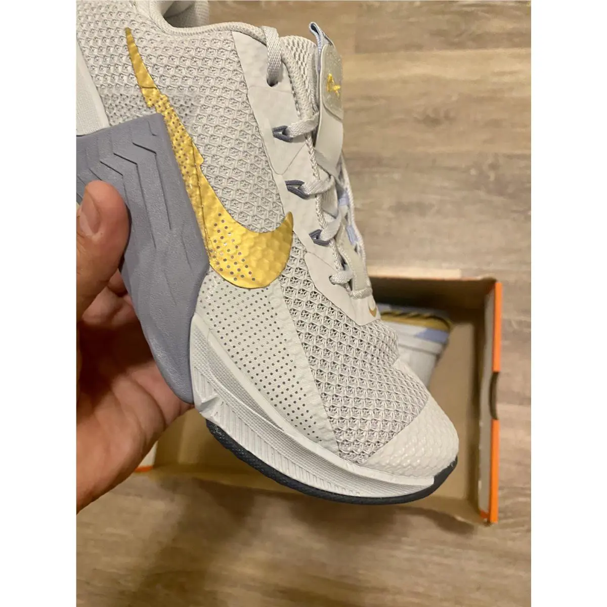Nike shoes - Nike Metcon 7 - Metcon - CZ8280-049 - Pure Platinum-Metallic Gold Coin (UPC: 195242826805) 7