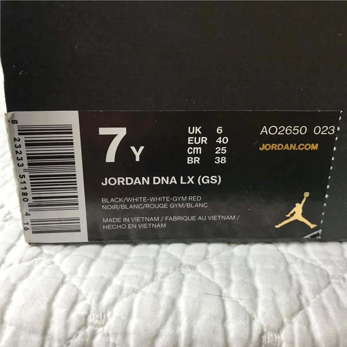 Nike shoes - Jordan DNA LX - DNA - AO2650-023 - Black/White/Gym Red 10