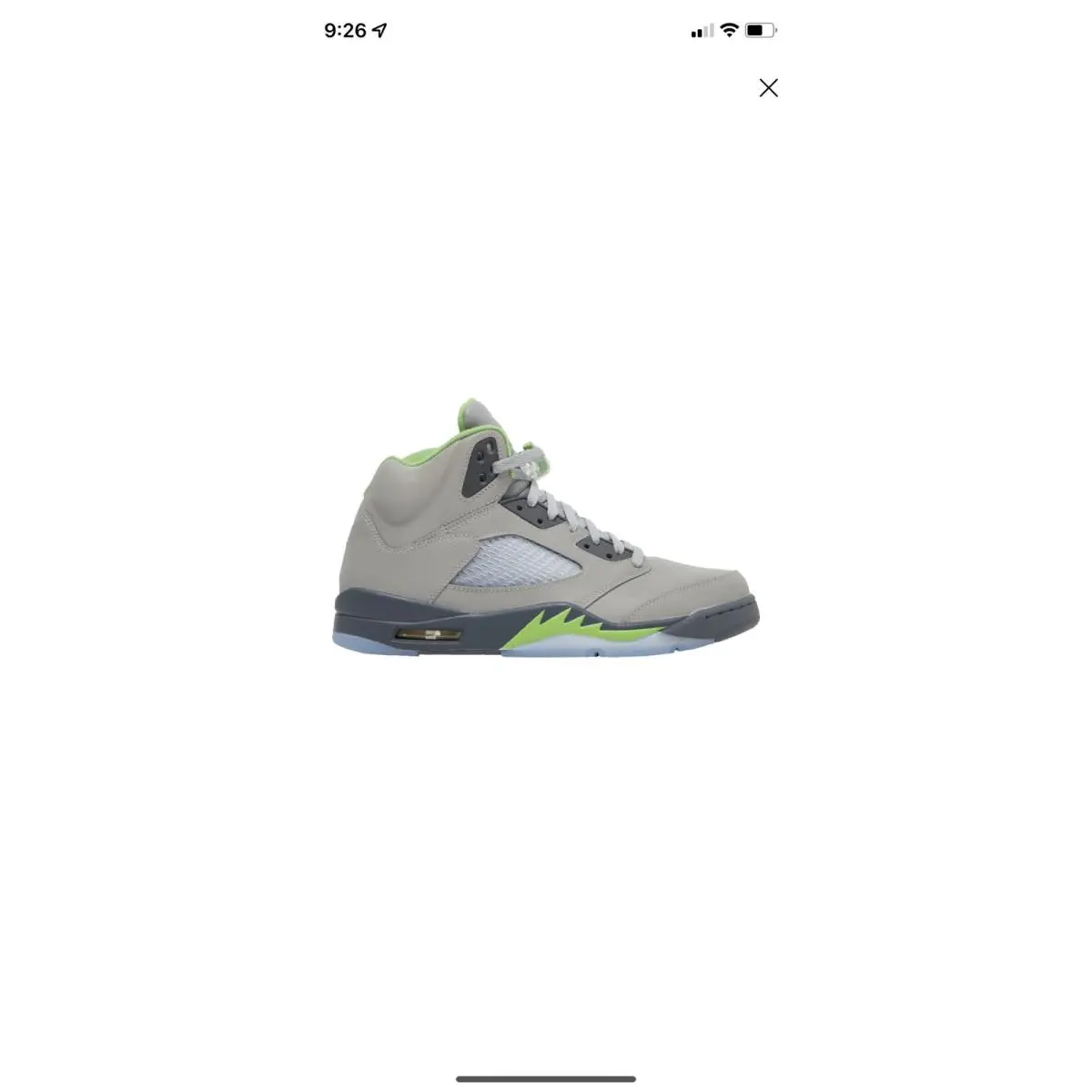 Nike shoes - Air Jordan 5 Retro - Air Retro - DM9014-003 - SILVER/GREEN BEAN-FLINT GREY 3