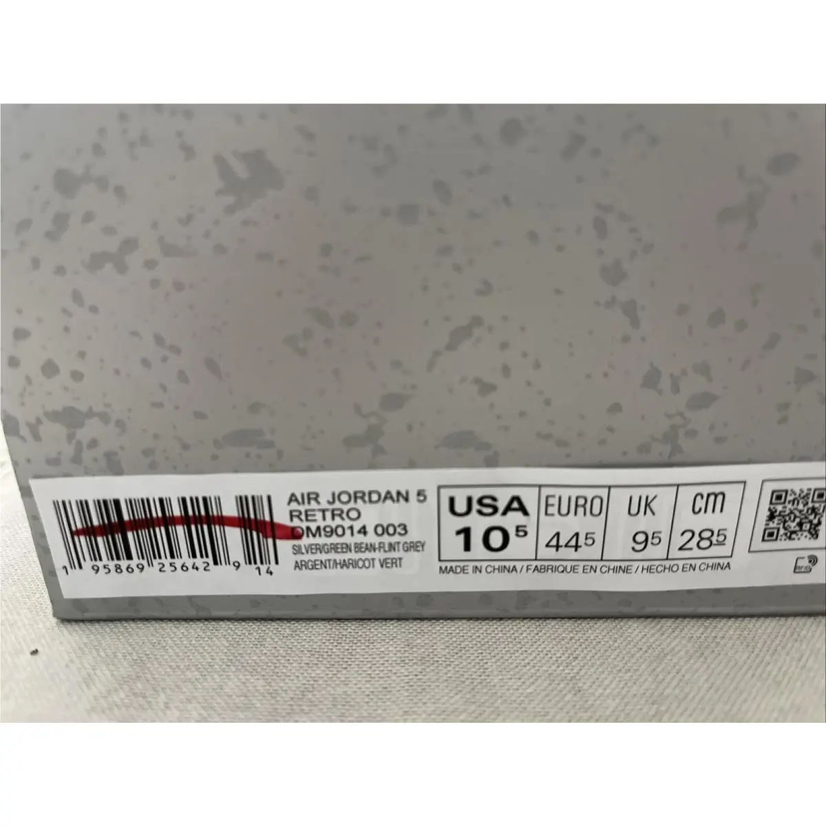 Nike shoes - Air Jordan 5 Retro - Air Retro - DM9014-003 - SILVER/GREEN BEAN-FLINT GREY 10