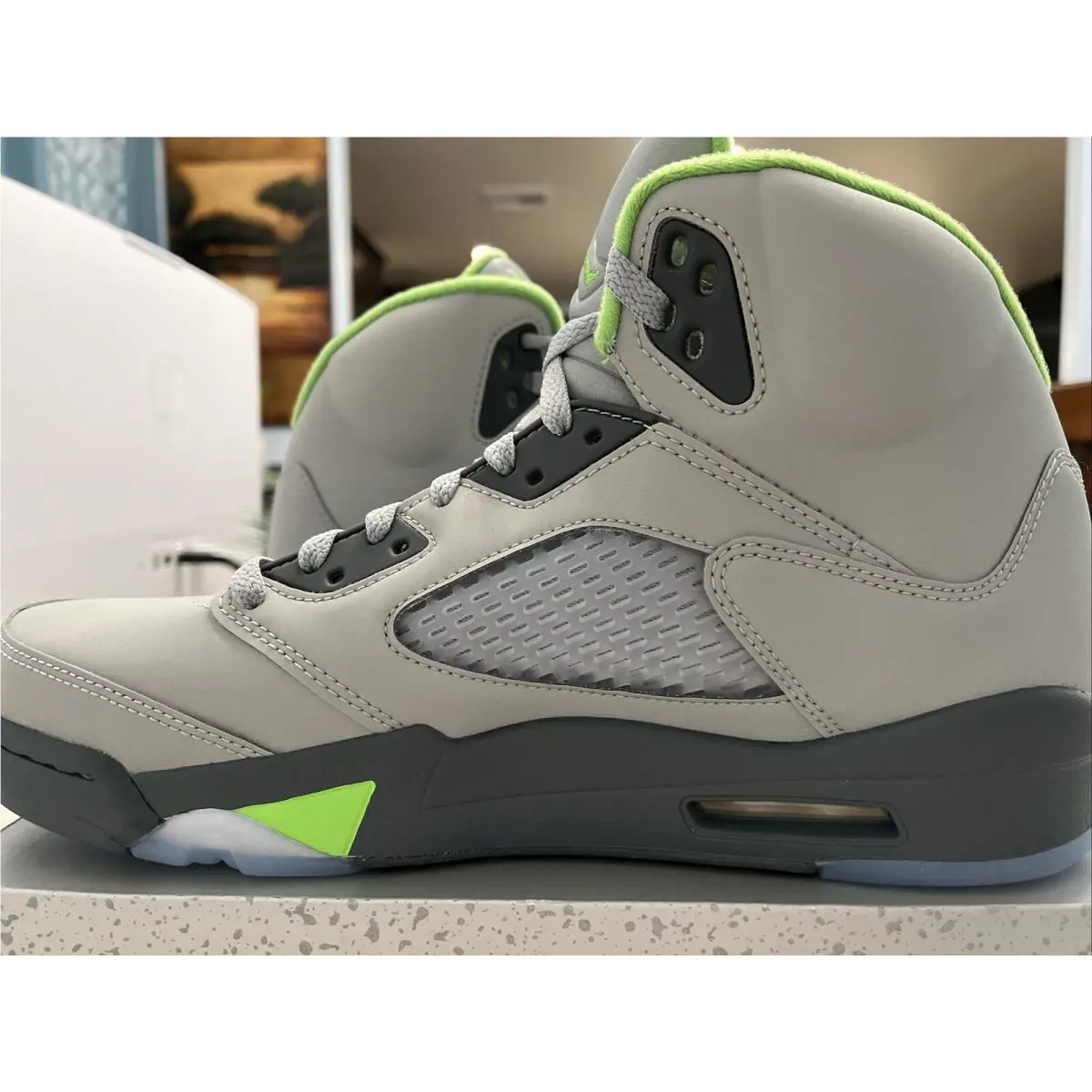 Nike shoes - Air Jordan 5 Retro - Air Retro - DM9014-003 - SILVER/GREEN BEAN-FLINT GREY 0