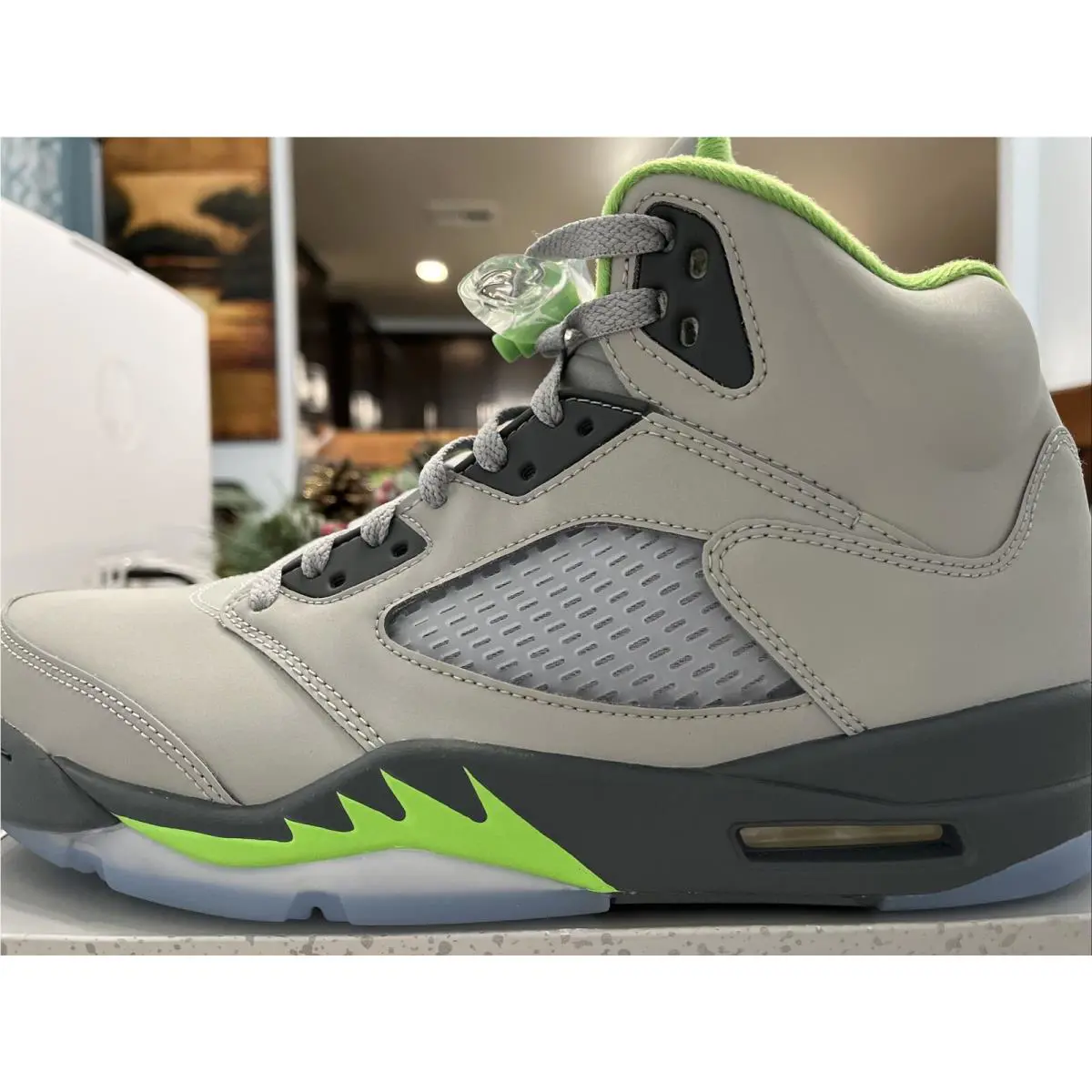 Nike shoes - Air Jordan 5 Retro - Air Retro - DM9014-003 - SILVER/GREEN BEAN-FLINT GREY 2