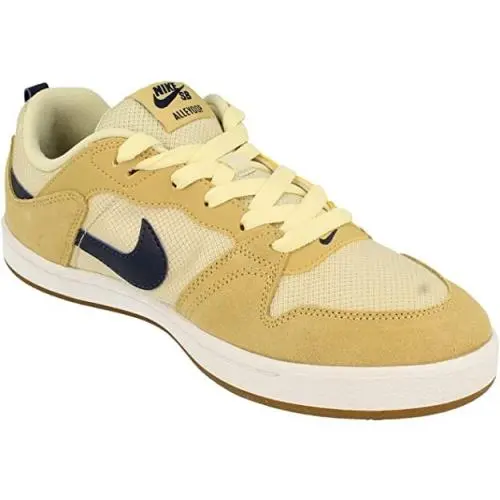 Nike SB Alleyoop Men`s 10 - Skateboarding Club Gold Navy White Athletic