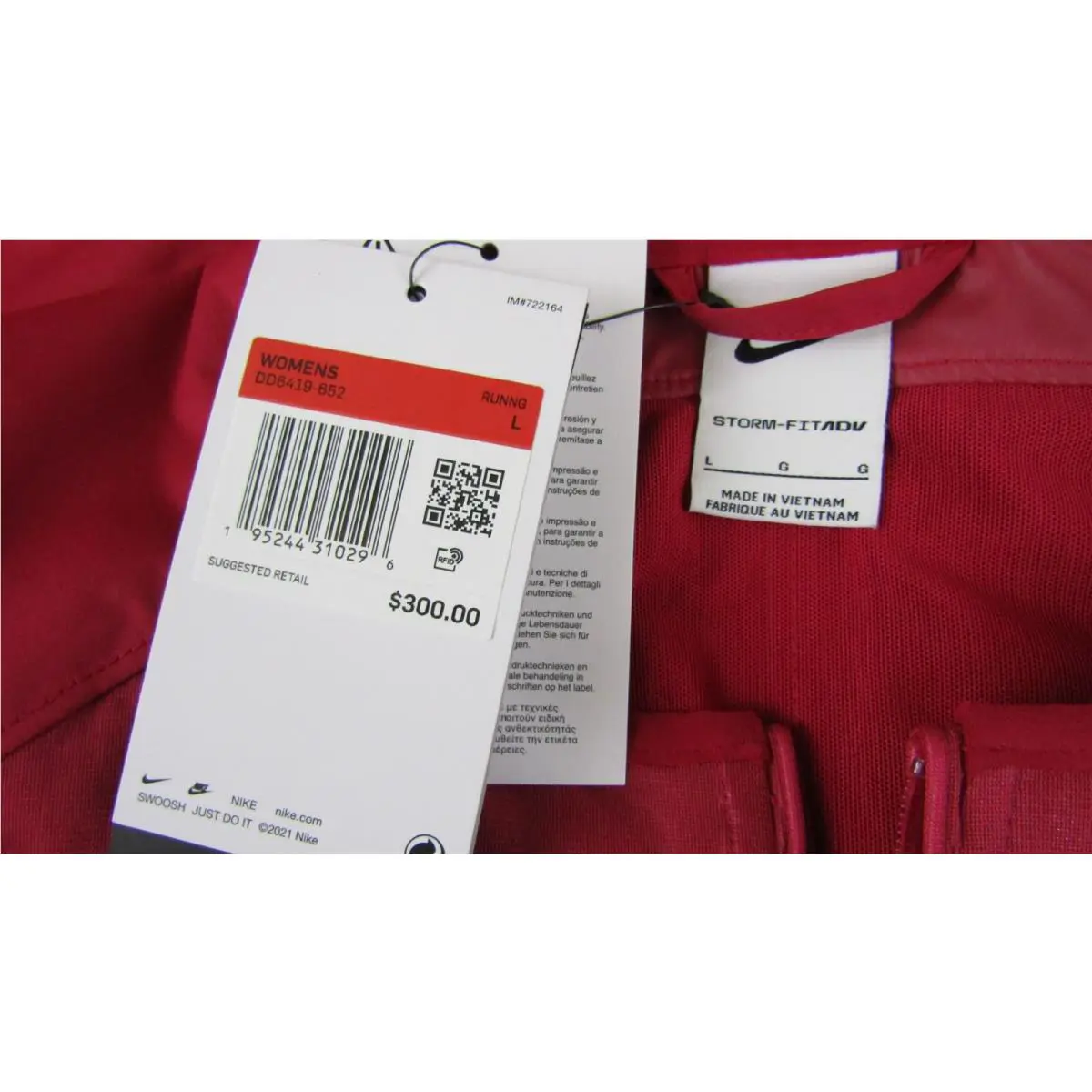 Nike clothing - Nike Storm-Fit ADV - ADV - Red (UPC: 195244310296) 1