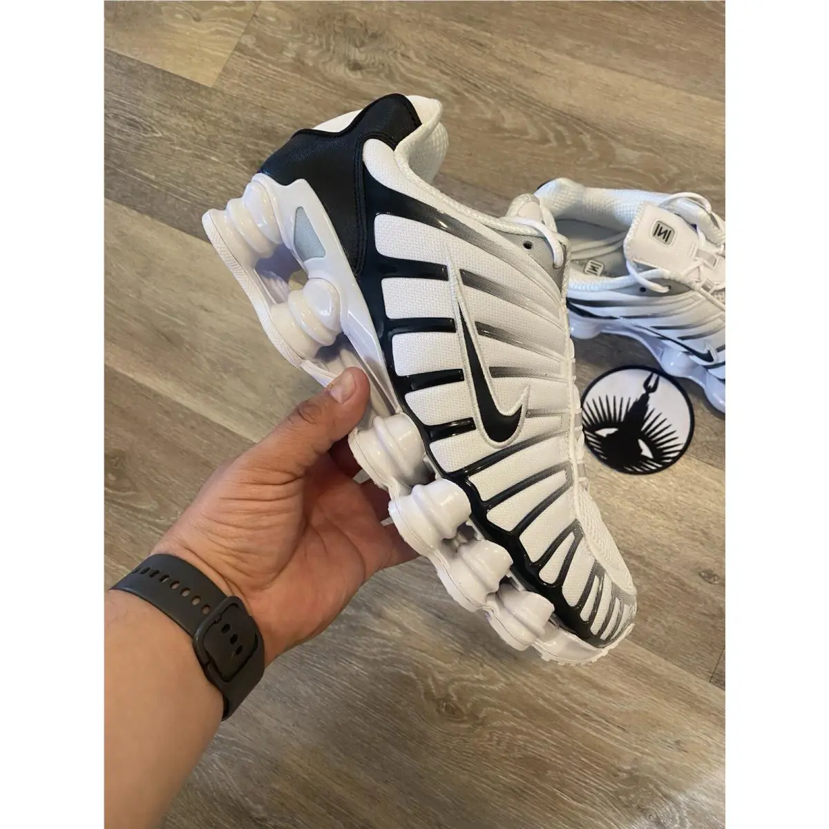 Nike shoes - Nike Shox TL - Shox - AV3595-102 - White / Metallic Platinum / Black (UPC: 193657794764) 8