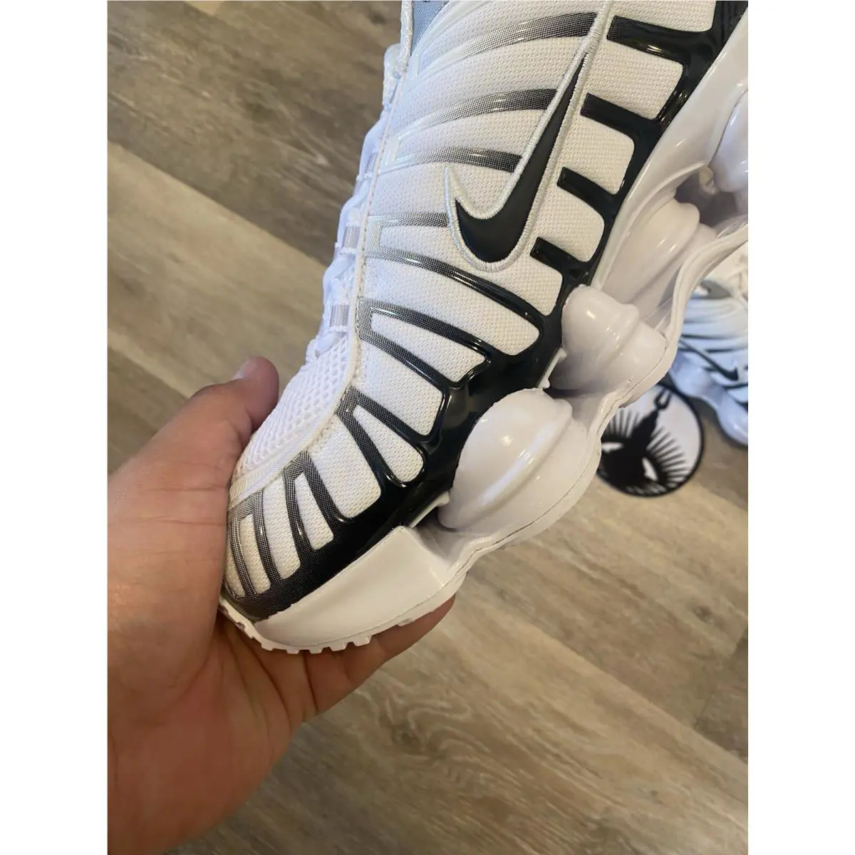 Nike shoes - Nike Shox TL - Shox - AV3595-102 - White / Metallic Platinum / Black (UPC: 193657794764) 2