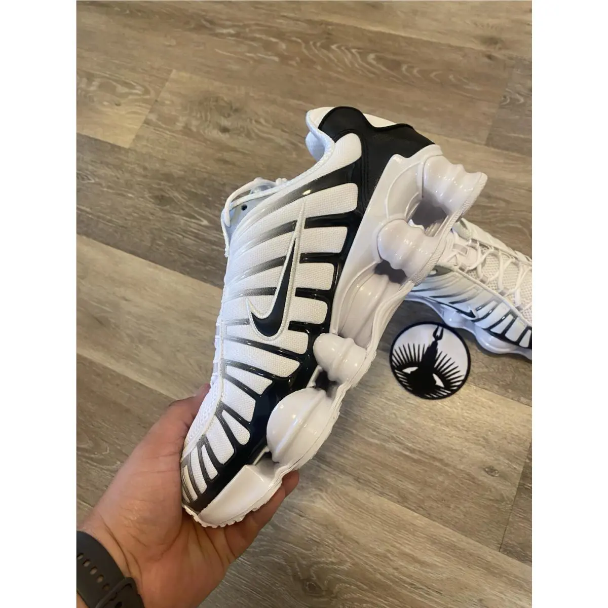 Nike shoes - Nike Shox TL - Shox - AV3595-102 - White / Metallic Platinum / Black (UPC: 193657794764) 3