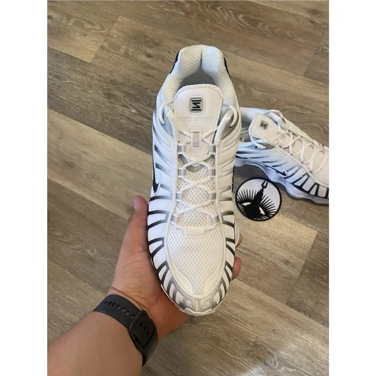 Nike shoes - Nike Shox TL - Shox - AV3595-102 - White / Metallic Platinum / Black (UPC: 193657794764) 4