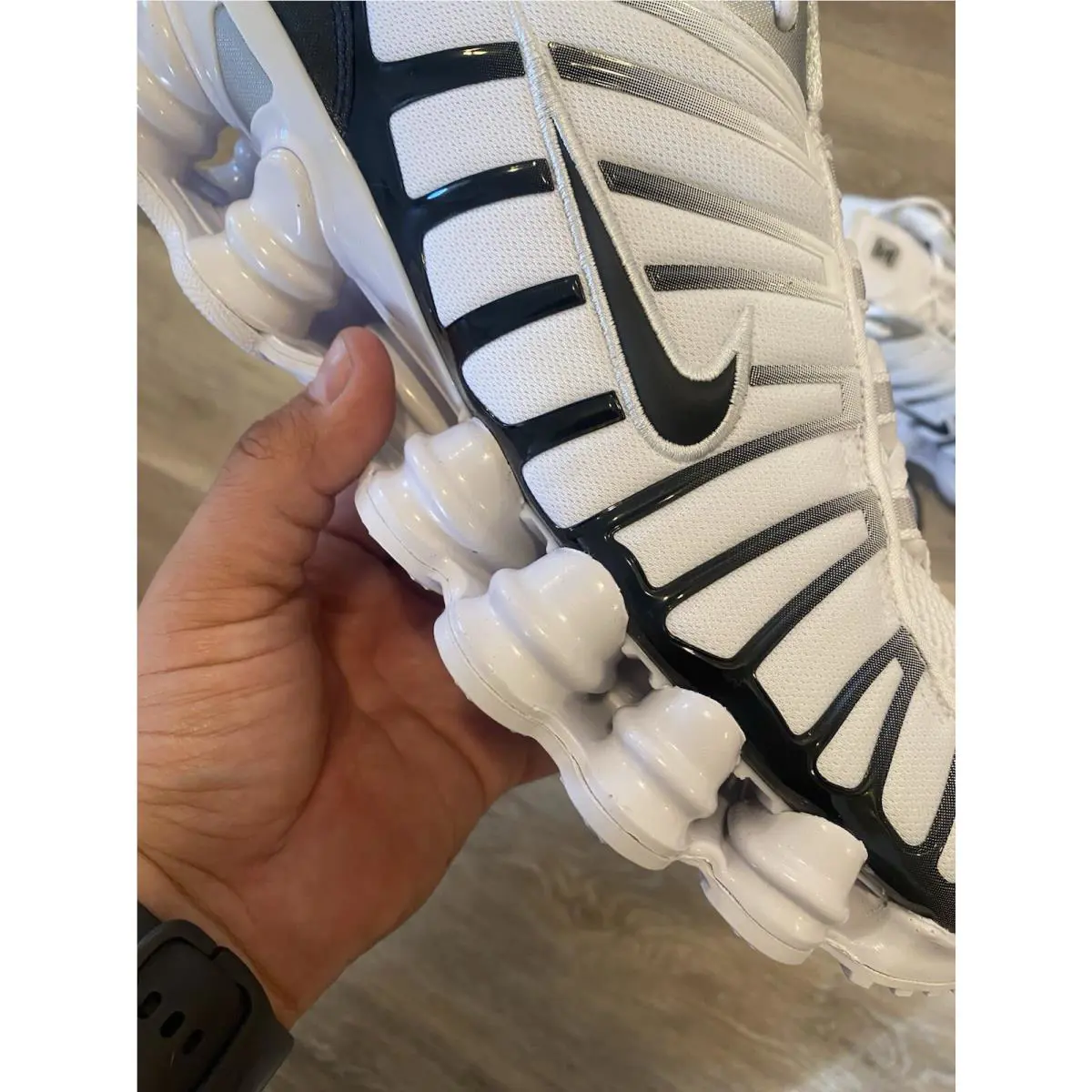 Nike shoes - Nike Shox TL - Shox - AV3595-102 - White / Metallic Platinum / Black (UPC: 193657794764) 7