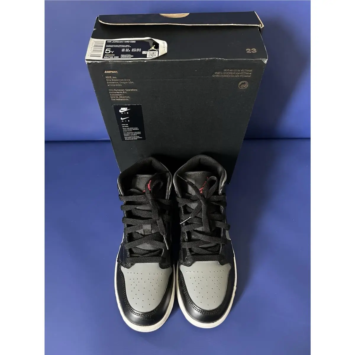 Nike shoes - Air Jordan 1 - Air - 554725-096 - Gray 1