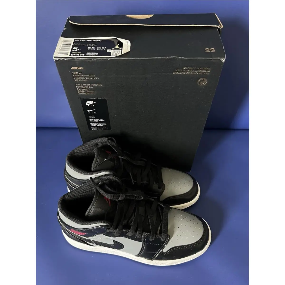 Nike shoes - Air Jordan 1 - Air - 554725-096 - Gray 2