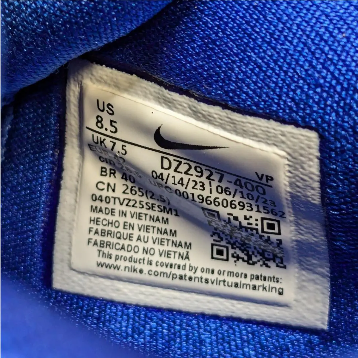 Nike shoes - Nike KD 16 - DZ2927-400 - Blue, Manufacturer: Game Royal/White (UPC: 196606931562) 4