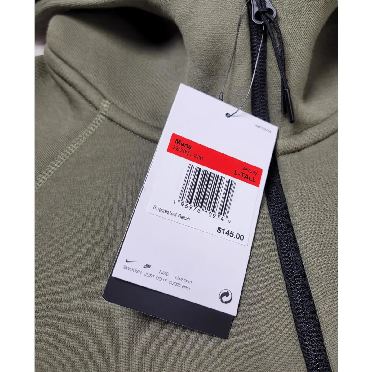 Nike clothing - FB7921-276 - FB7921-276 - Olive Green Black 6