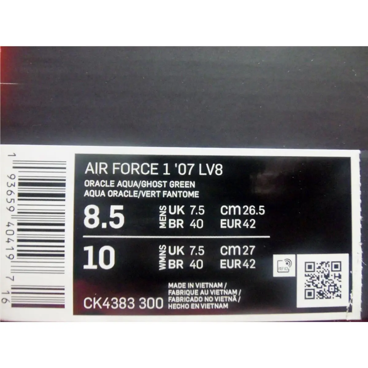 Nike shoes - Nike Air Force 1 `07 LV8 - CK4383-300 - Green (UPC: 193659404197) 3
