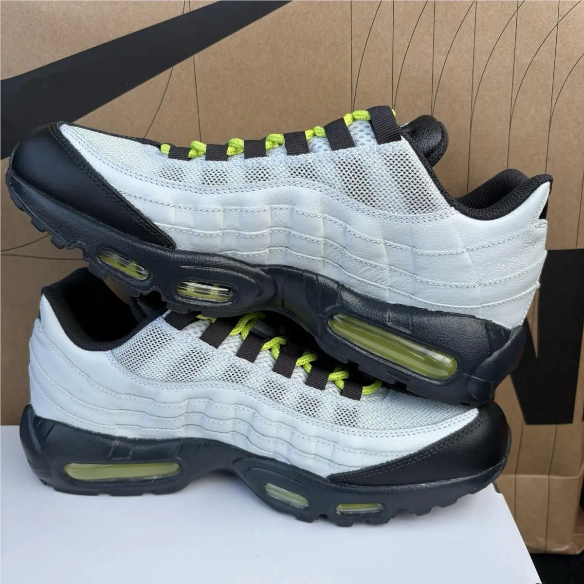 Nike shoes - Nike By You Air Max 95 - 314350-998 - Grey/White-Black (UPC: 195238594572) 1