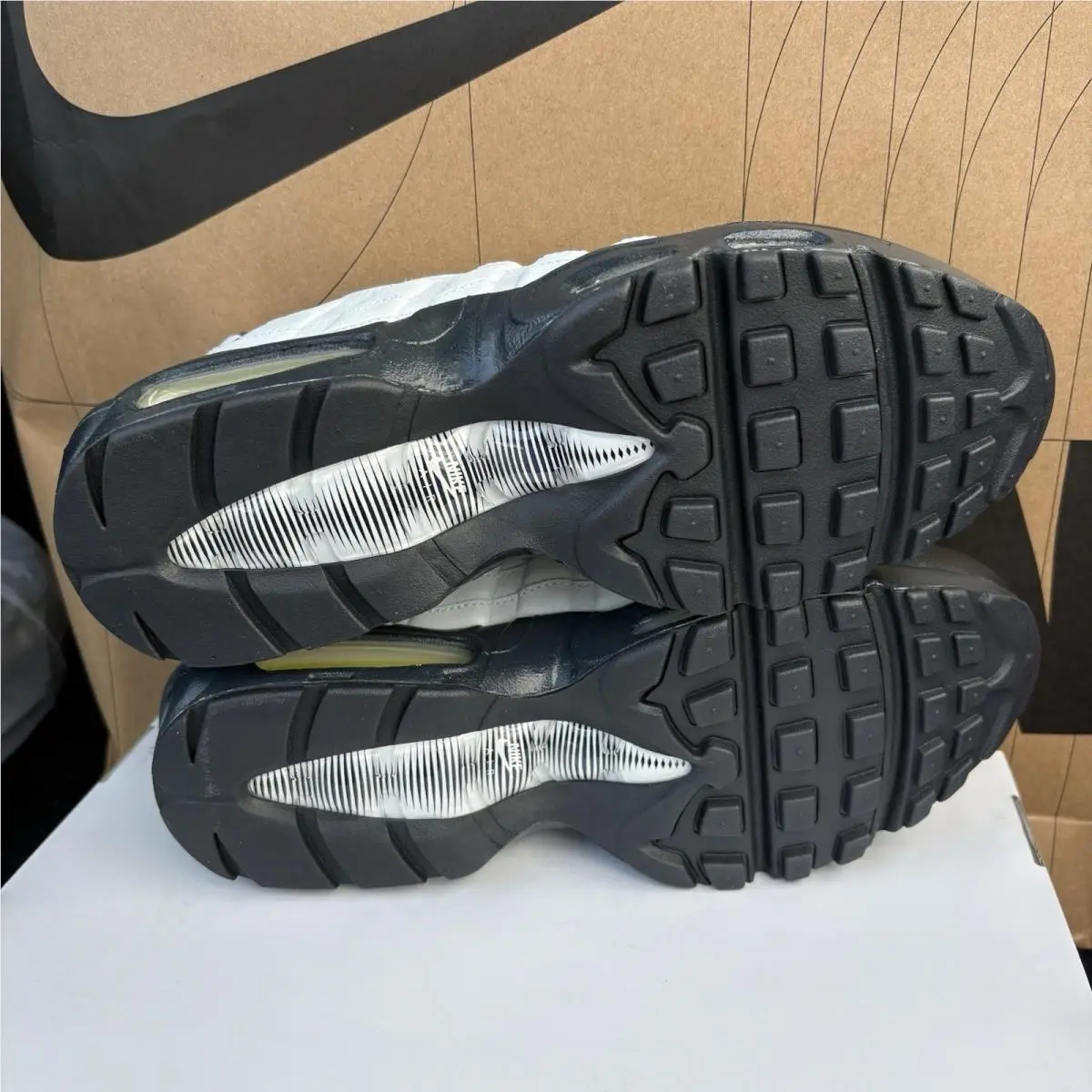 Nike shoes - Nike By You Air Max 95 - 314350-998 - Grey/White-Black (UPC: 195238594572) 4