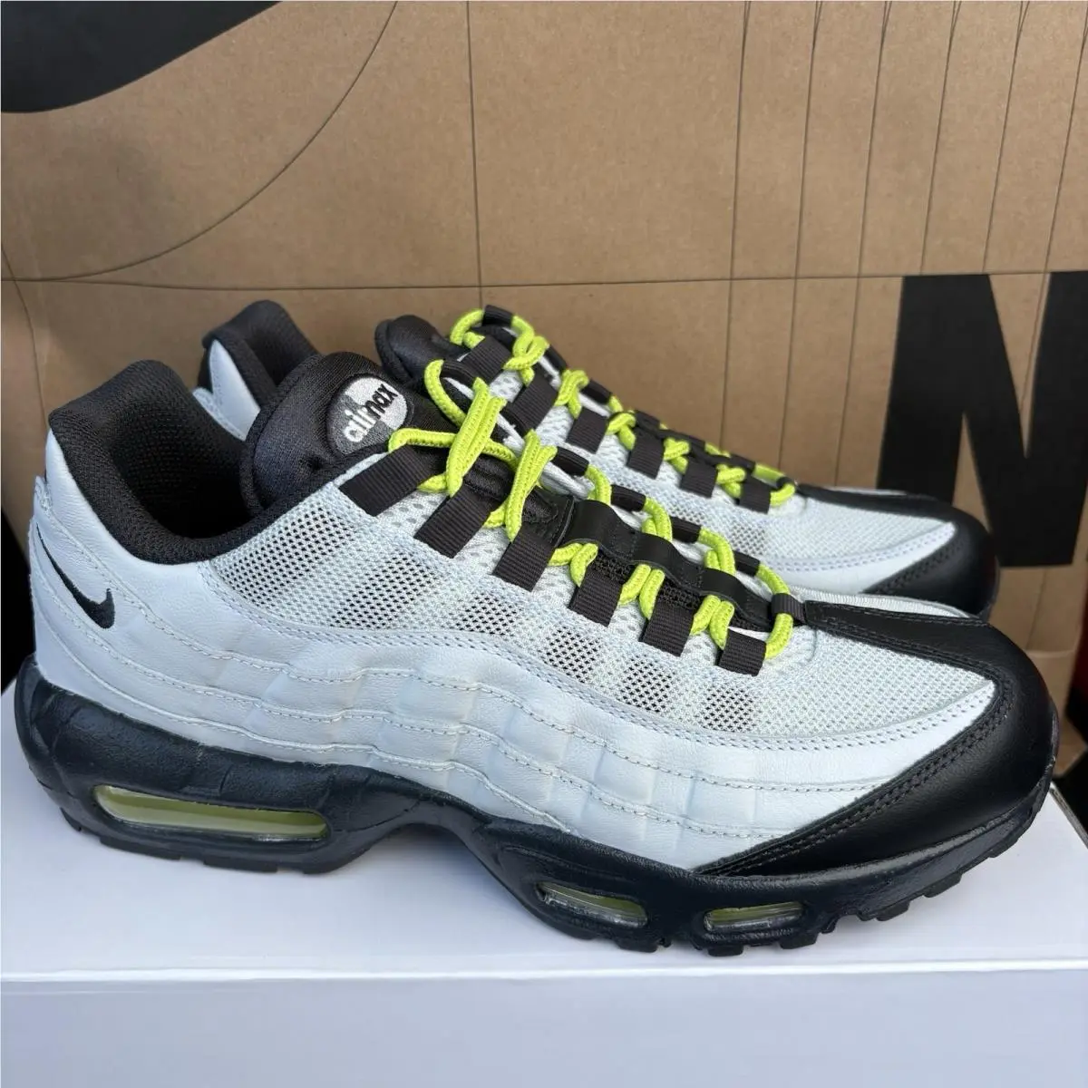 By You Air Max Gray Volt Black 314350-998 Men`s Size 9 by Nike