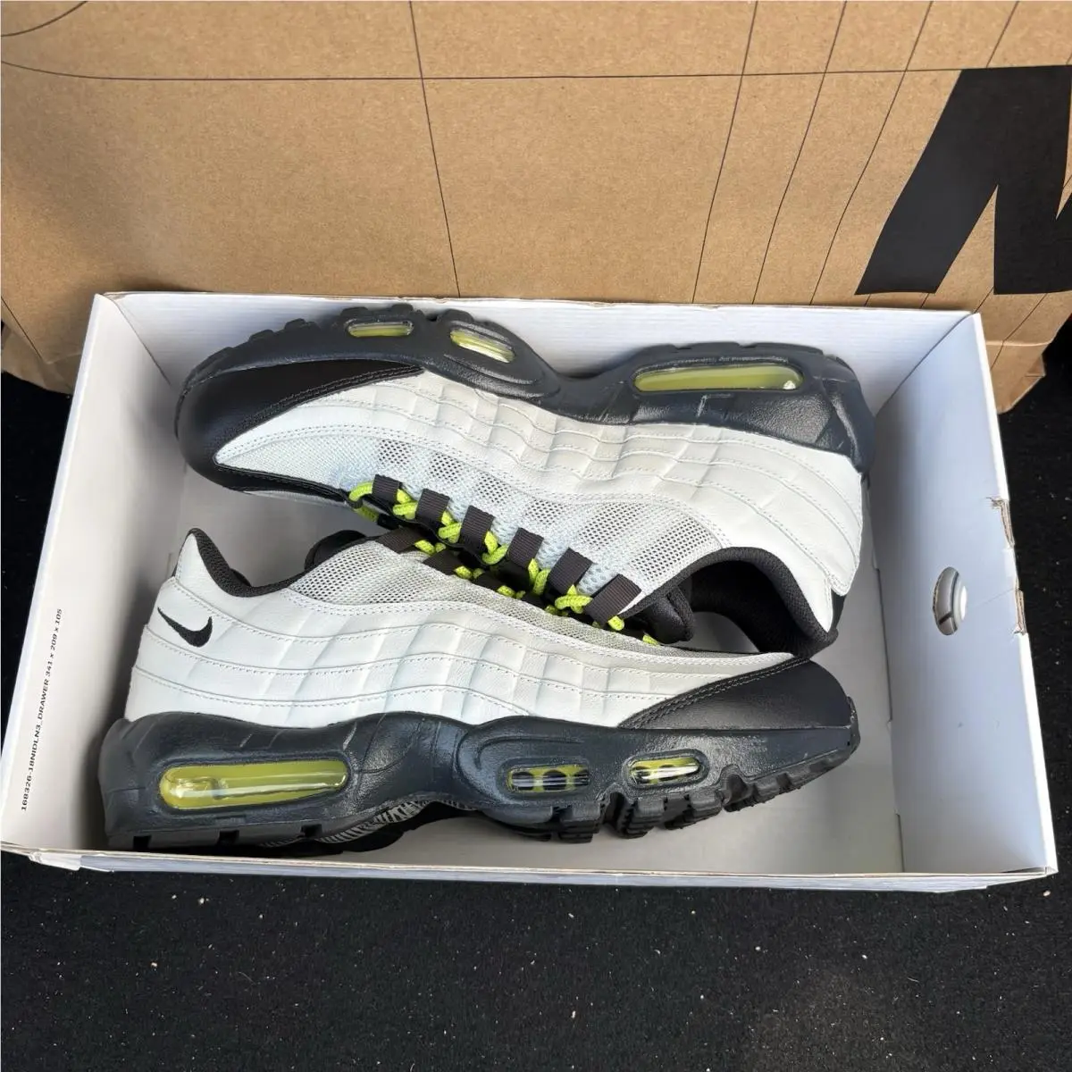 Nike shoes - Nike By You Air Max 95 - 314350-998 - Grey/White-Black (UPC: 195238594572) 6