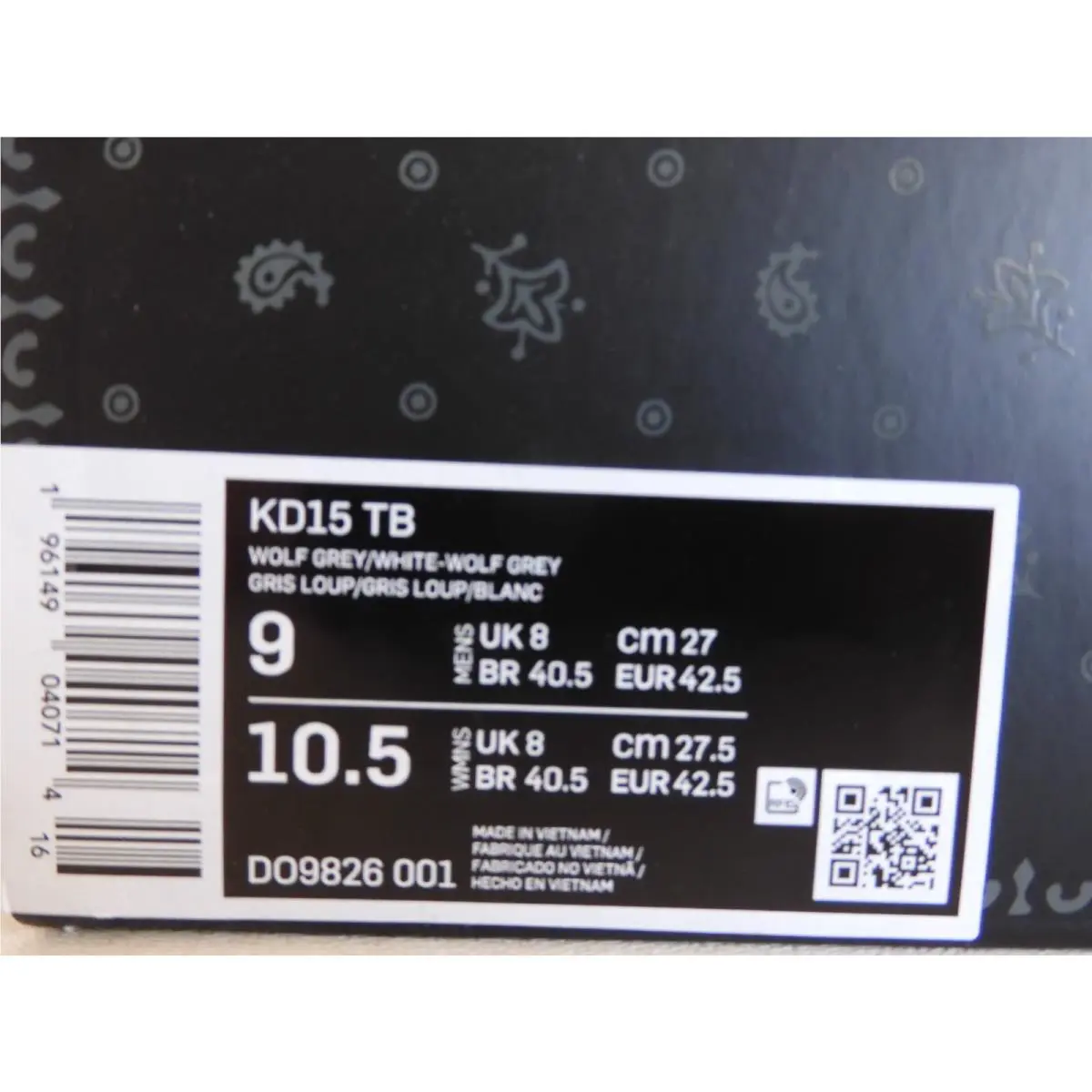 Nike shoes - Nike KD 15 - DO9826 001 - Gray (UPC: 196149040714) 3