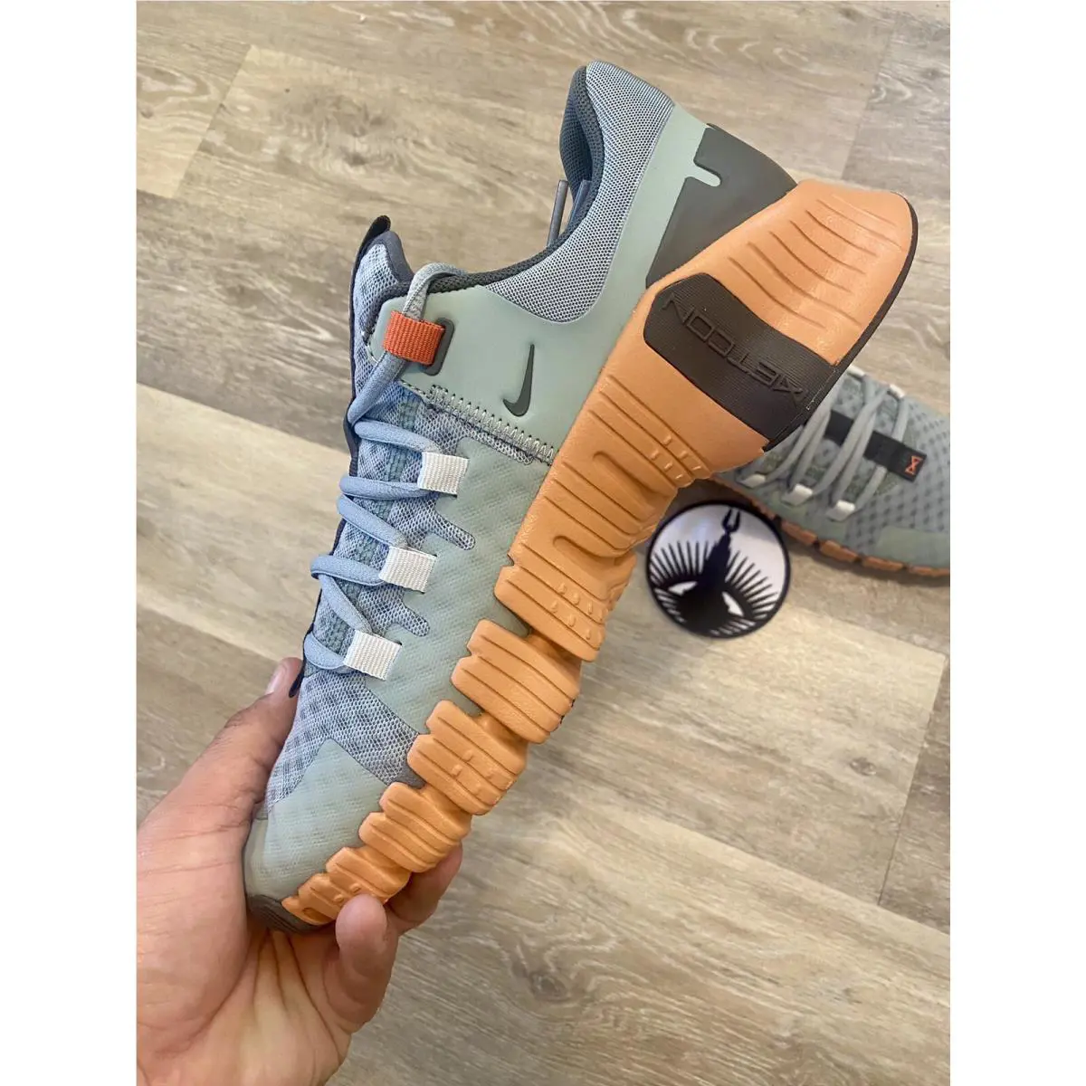 Nike shoes - Nike Free Metcon 5 - Free Metcon - DV3949-301 - Mica Green/Amber Brown/Medium Ash/Campfire Orange (UPC: 196607700730) 3