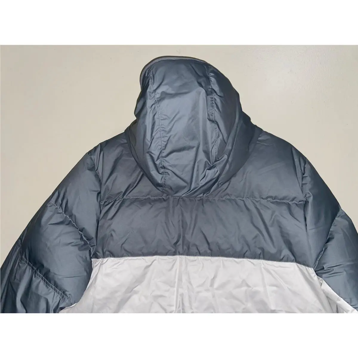 Nike clothing - Nike Sportswear Storm-Fit Windrunner Down-Fill Jac - Smoke Grey/Light Bone/Sail/Sail (UPC: 195239062469) 4