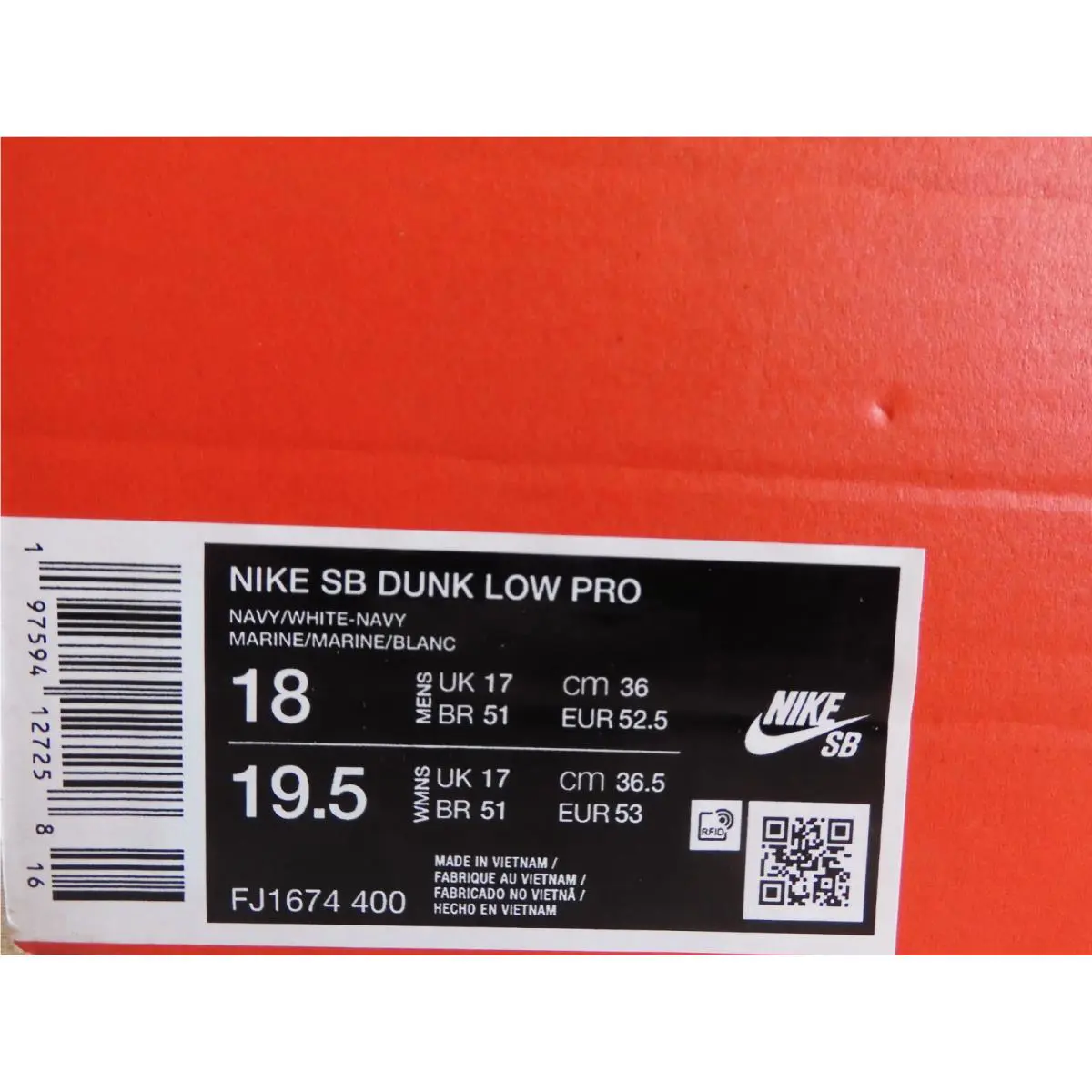 Nike shoes - Nike SB Dunk Low - Dunk Low - FJ1674-400 - Blue (UPC: 197594127258) 3