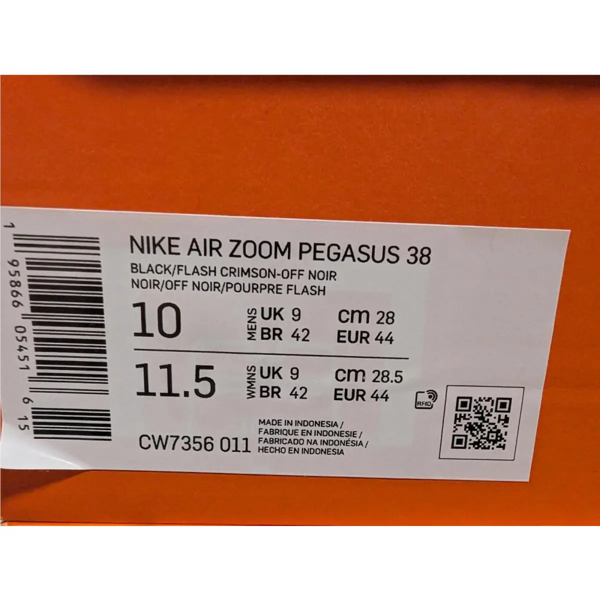 Nike shoes - Nike Air Zoom Pegasus - Air Zoom Pegasus - Black/Flash Crimson/Off Noir 4