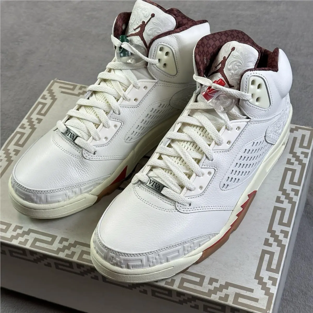 Air Jordan 5 El Grito Sneakers Men’s 11.5 Off White Retro Shoes HF8833-100 by Nike