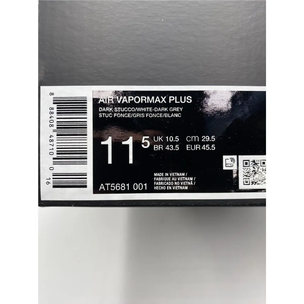 Nike shoes - Nike Air Vapormax Plus - Air Vapormax Plus - AT5681 001 - Dark Stucco/White-Dark Grey (UPC: 888408487100) 8