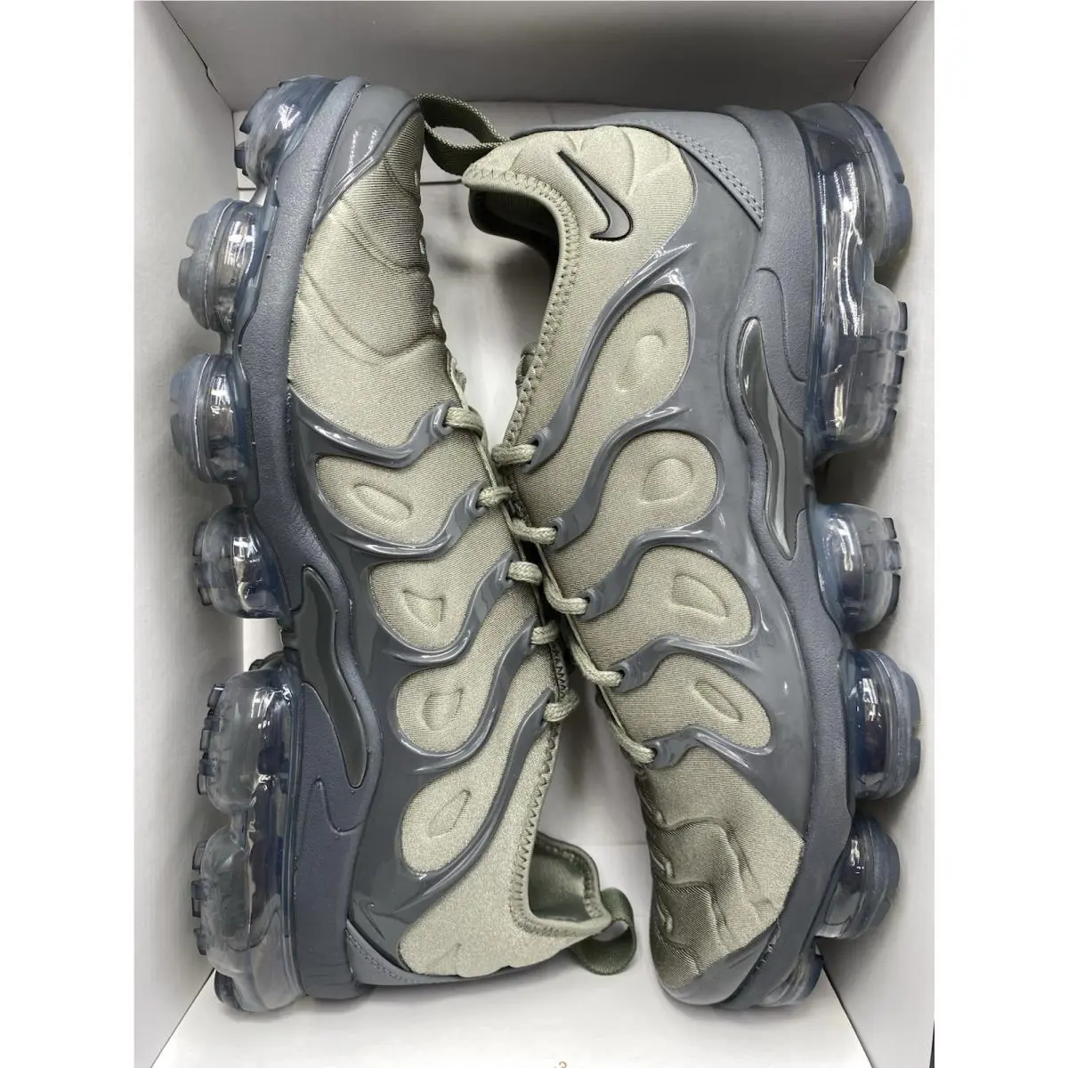 Nike shoes - Nike Air Vapormax Plus - Air Vapormax Plus - AT5681 001 - Dark Stucco/White-Dark Grey (UPC: 888408487100) 7