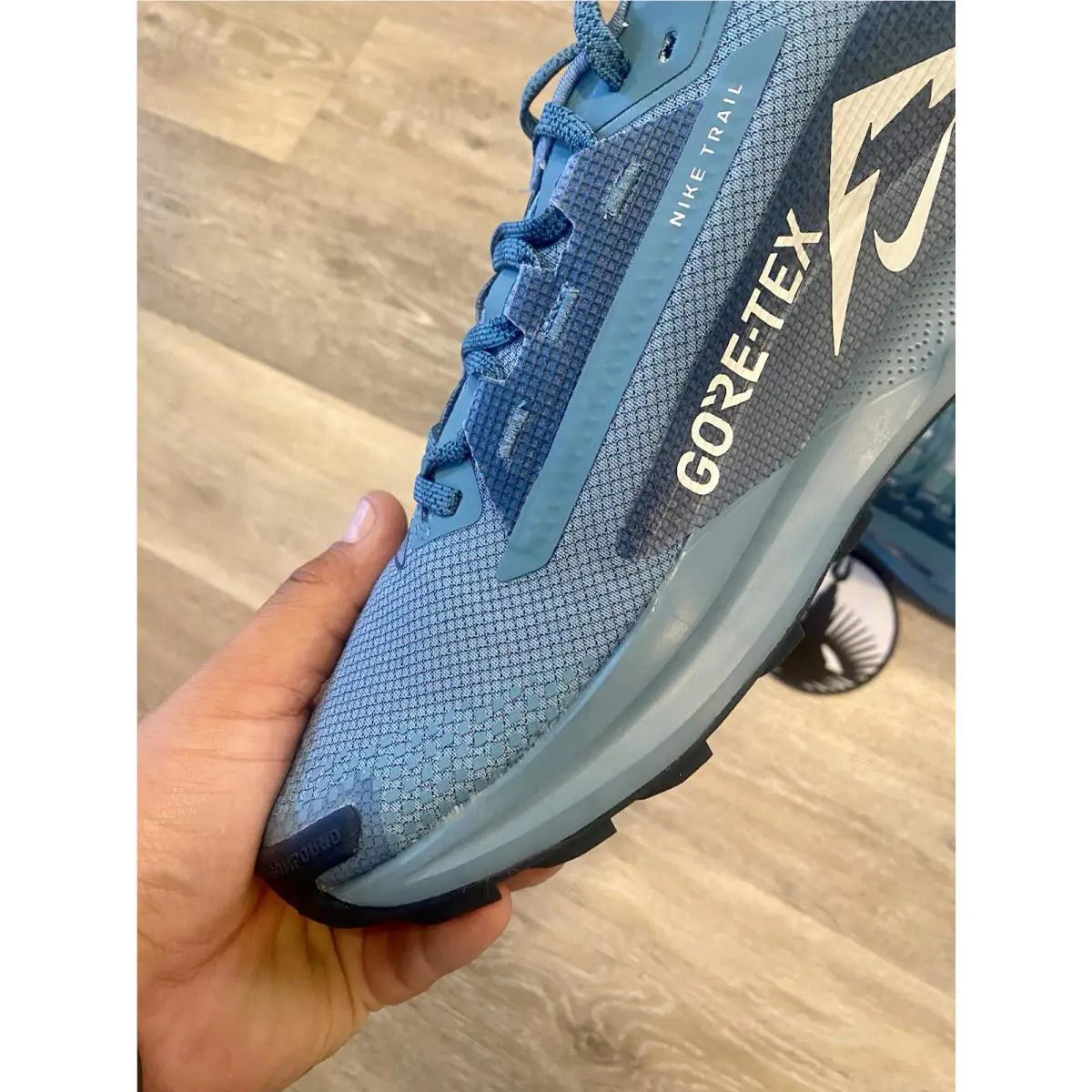 Nike shoes - Nike Pegasus Trail 5 GTX - FQ0908-005 - Smokey Blue / Light Silver / Armory Blue (UPC: 197600690646) 2