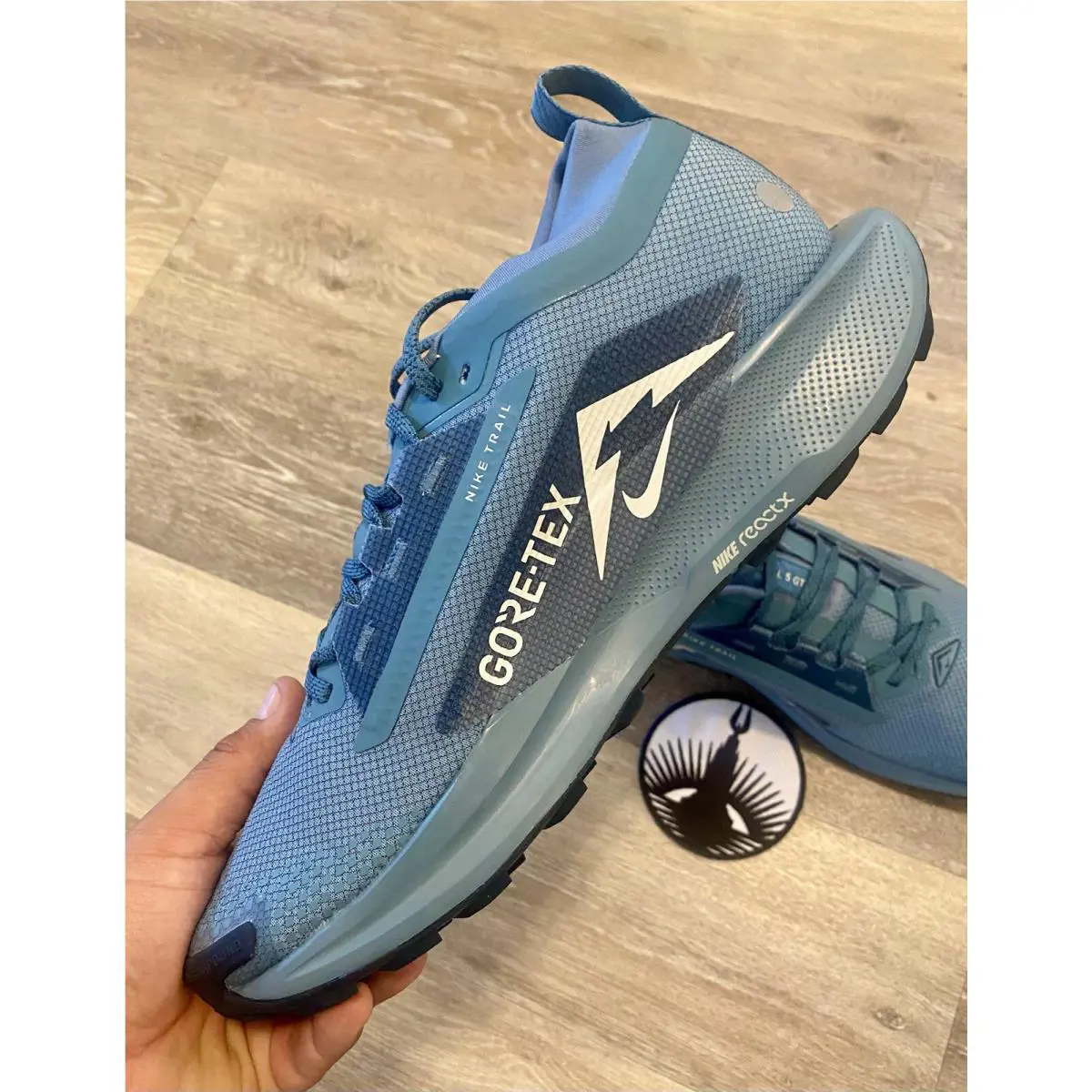 Nike shoes - Nike Pegasus Trail 5 GTX - FQ0908-005 - Smokey Blue / Light Silver / Armory Blue (UPC: 197600690646) 3