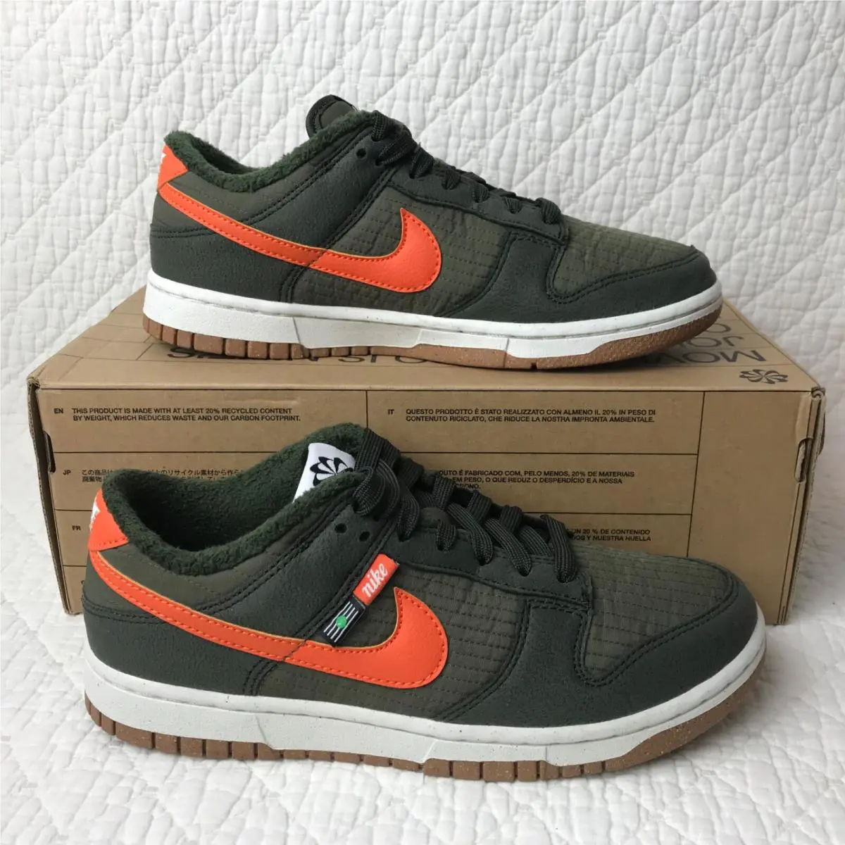 Nike shoes - Nike Dunk Retro Low - Dunk Retro Low - DD3358-300 - Sequoia/Orange-Medium Olive 0