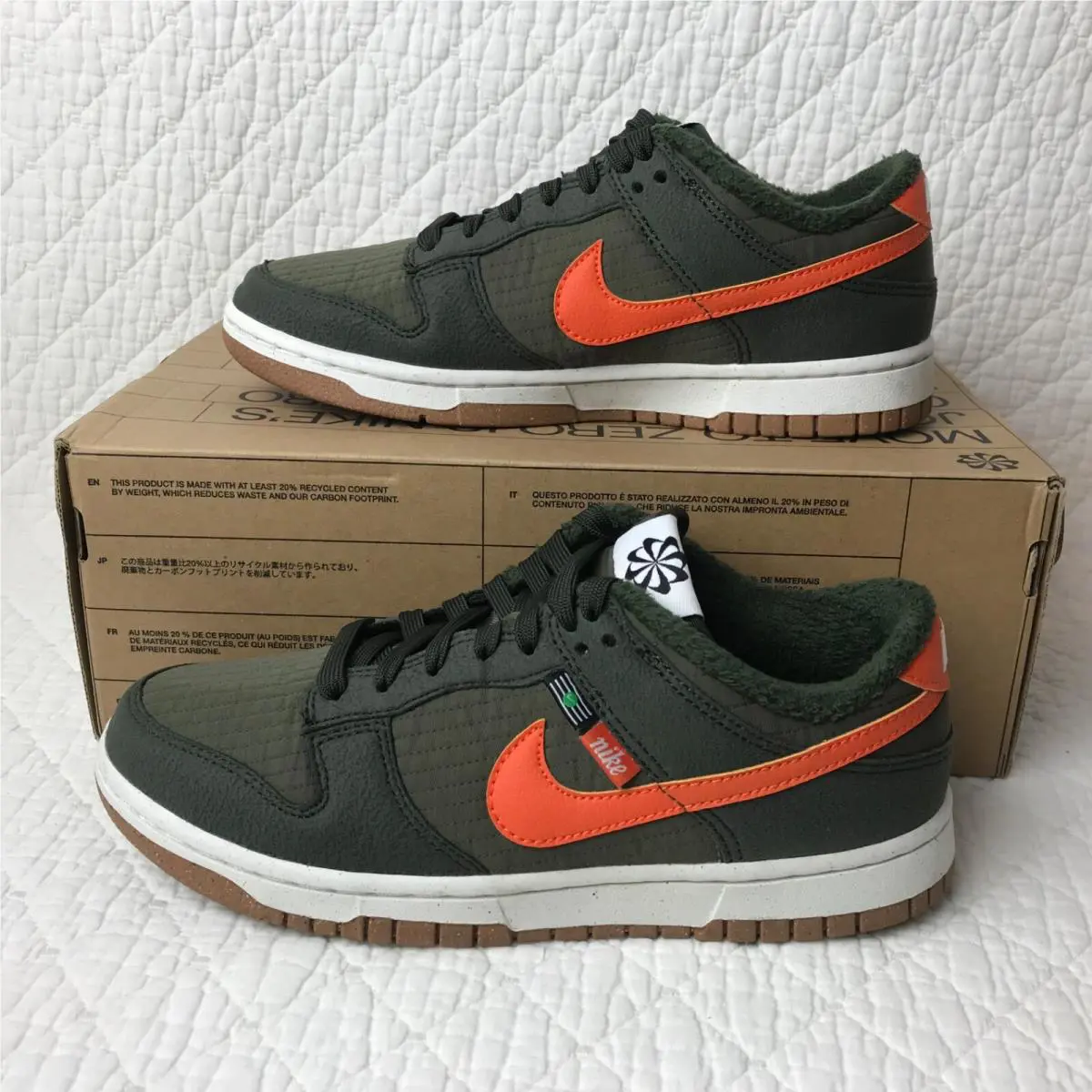 Nike shoes - Nike Dunk Retro Low - Dunk Retro Low - DD3358-300 - Sequoia/Orange-Medium Olive 1