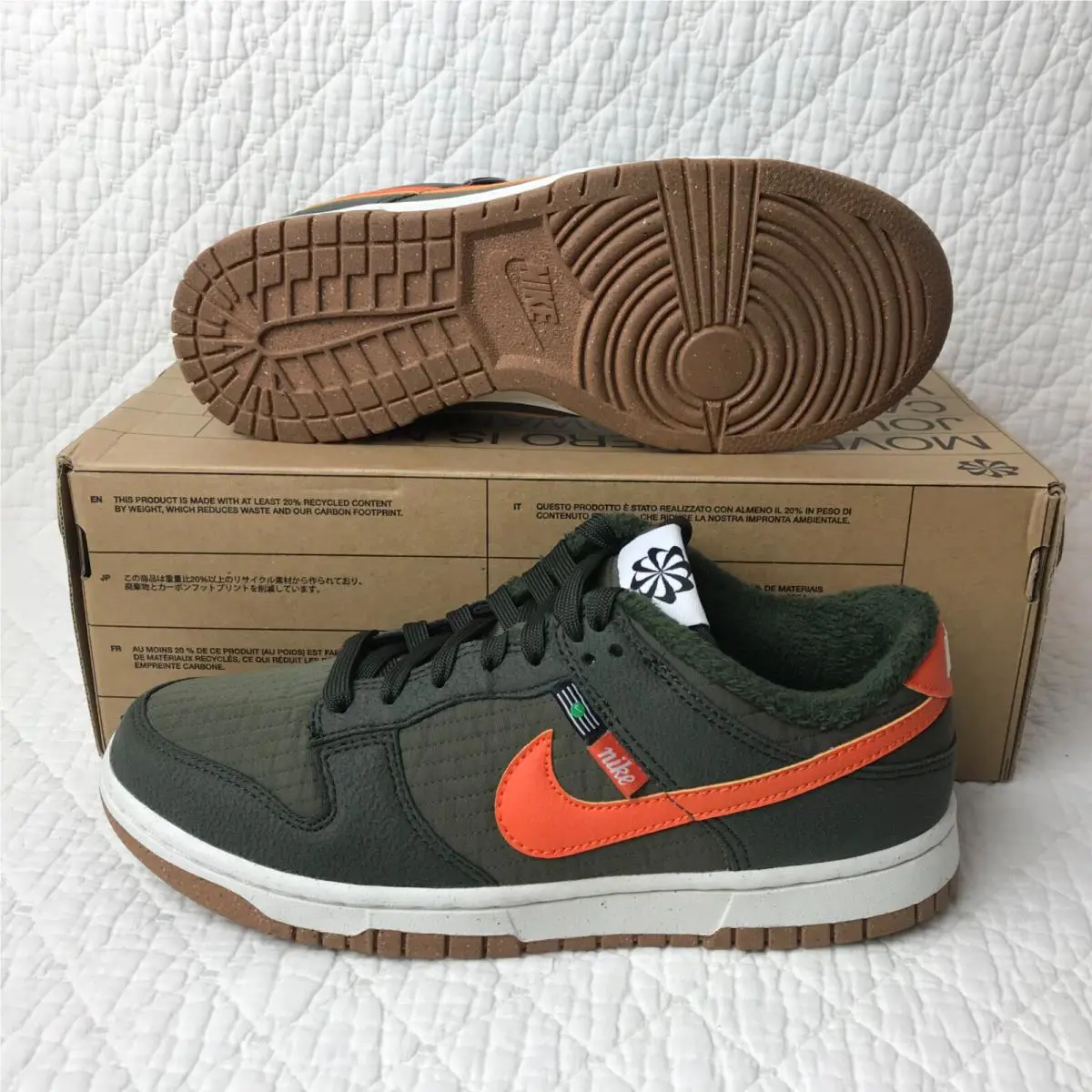 Nike shoes - Nike Dunk Retro Low - Dunk Retro Low - DD3358-300 - Sequoia/Orange-Medium Olive 2